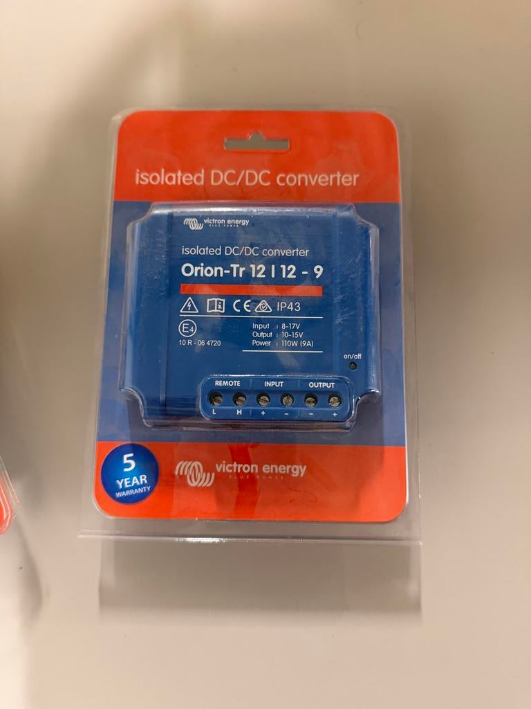 Victron Energy Orion-Tr 12 | 12 - 9 DC/DC omvormer, Ophalen of Verzenden, Nieuw