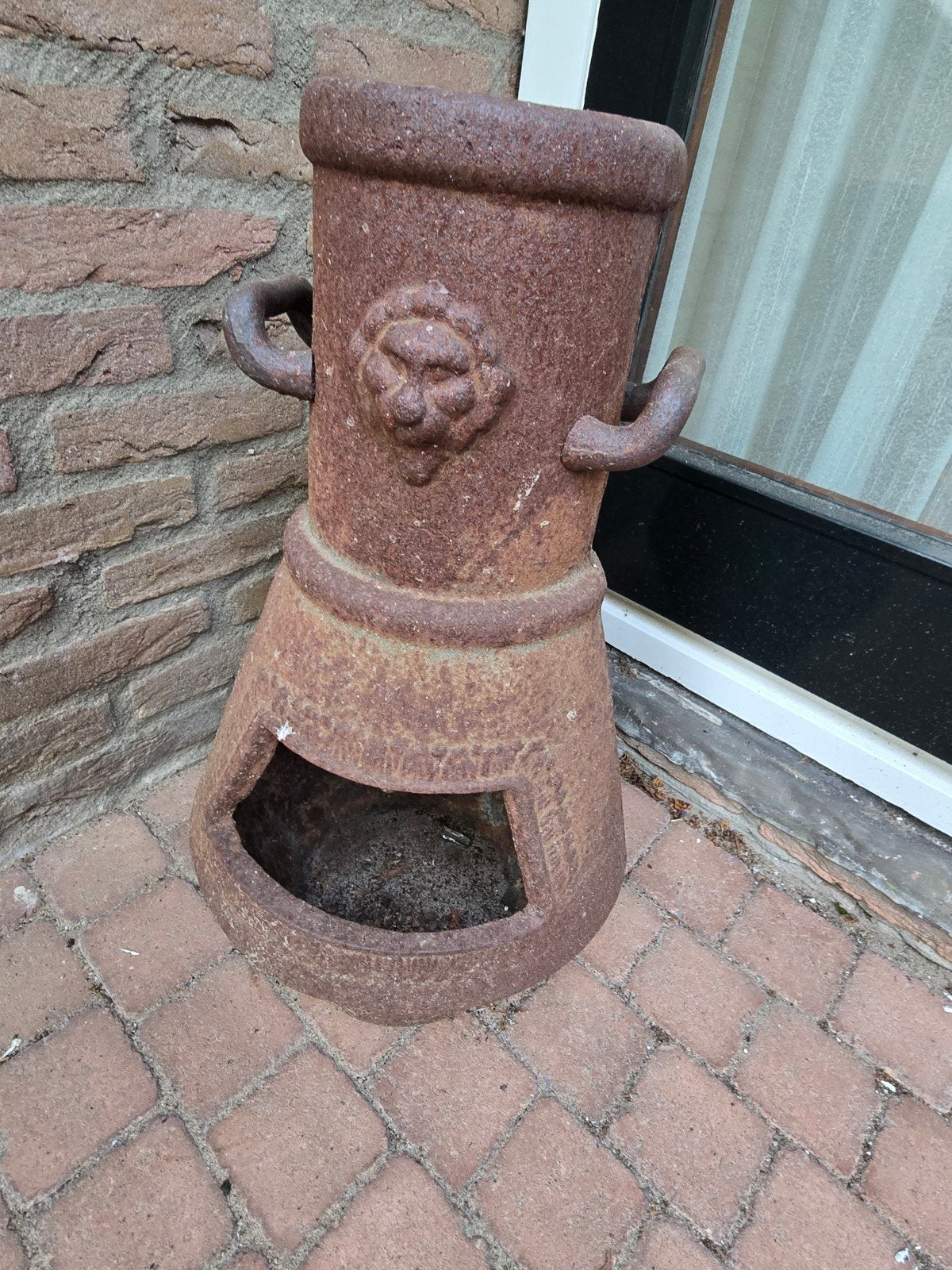 Zware gietijzeren buitenkachel - 60 cm hoog, Tuin en Terras, Vuurkorven, Ophalen
