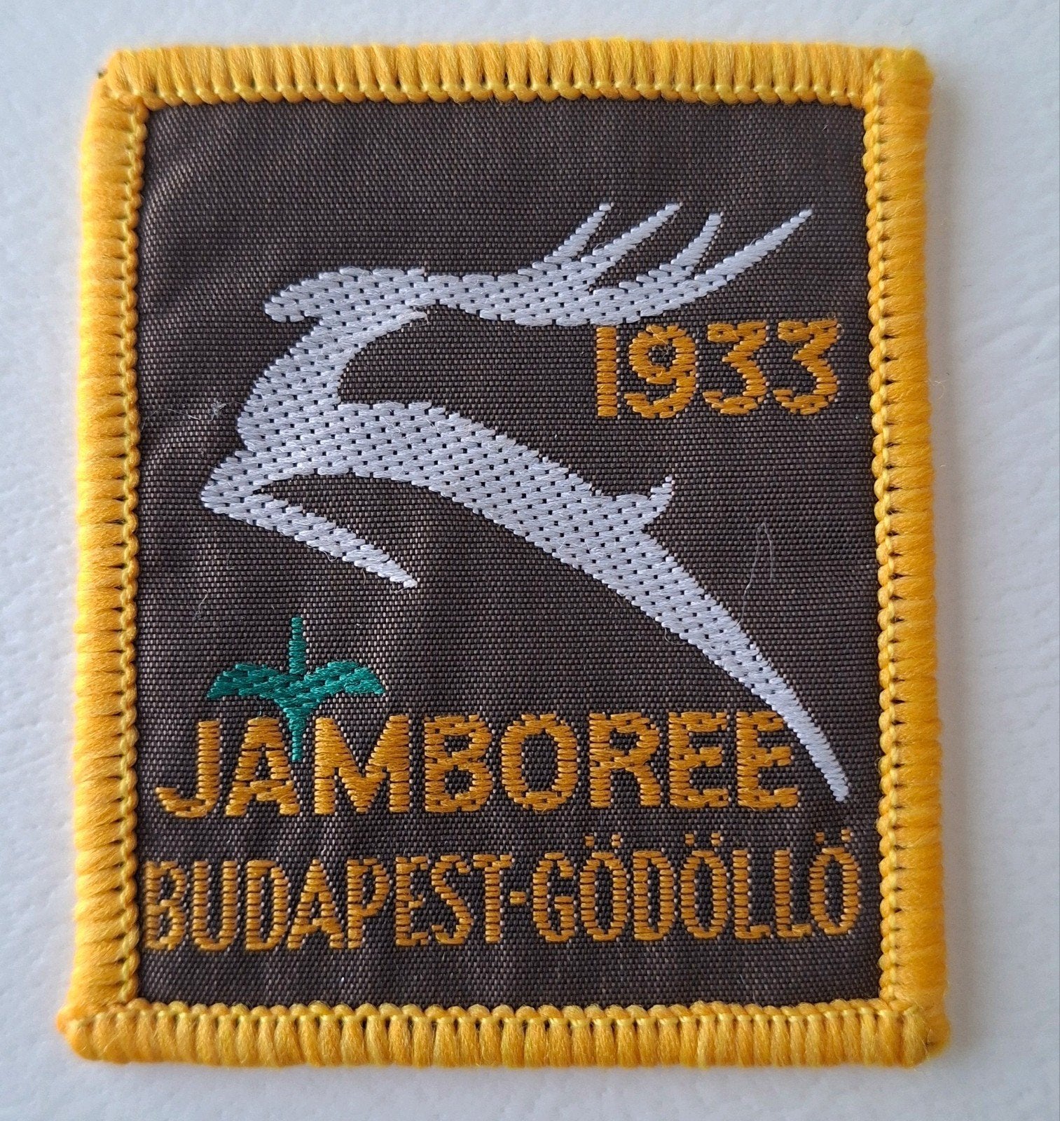 Wereld Jamboree 1933 insigne reproductie, Ophalen of Verzenden, Gebruikt