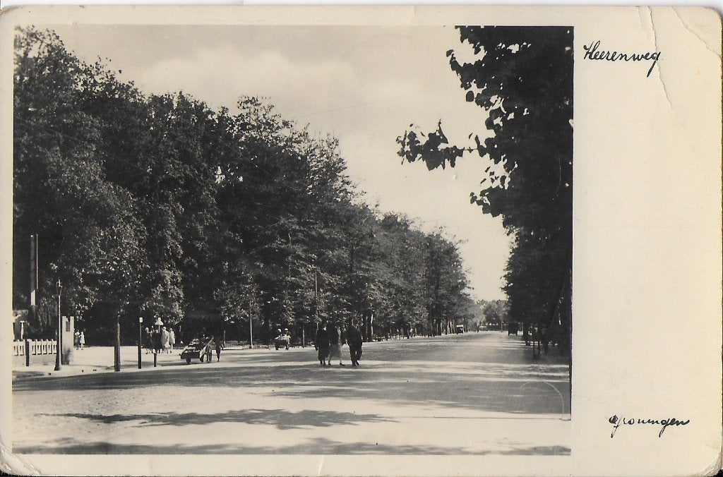 Groningen Heerenweg Oude Gelopen Ansichtkaart ( 5002 ), Ophalen of Verzenden, 1960 tot 1980, Gelopen, Groningen