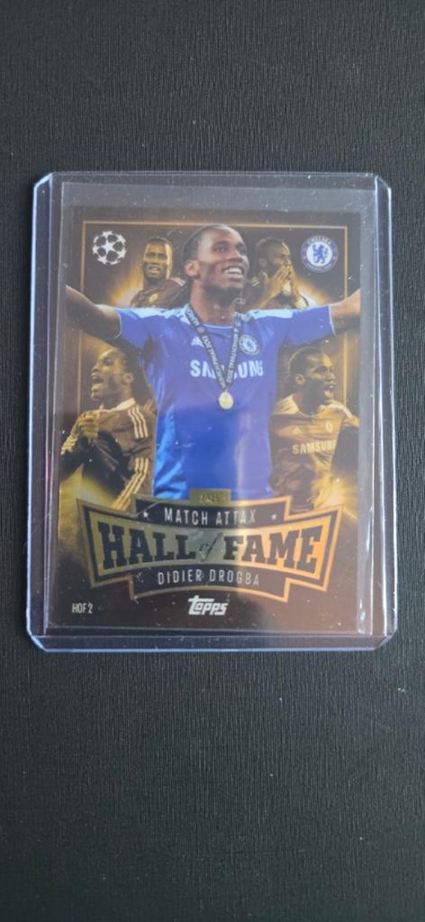 Topps Match attax - Didier Drogba hallo of fame kaart, Ophalen of Verzenden, Zo goed als nieuw, Buitenlandse clubs, Spelerskaart