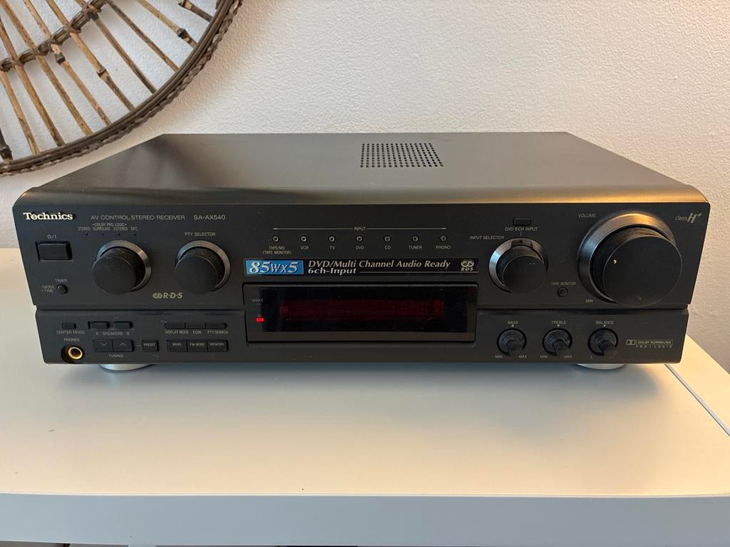 Technics SA-AX540 AV Stereo Receiver – Goede Staat, Audio, Tv en Foto, Zo goed als nieuw, 120 watt of meer, Stereo, Ophalen