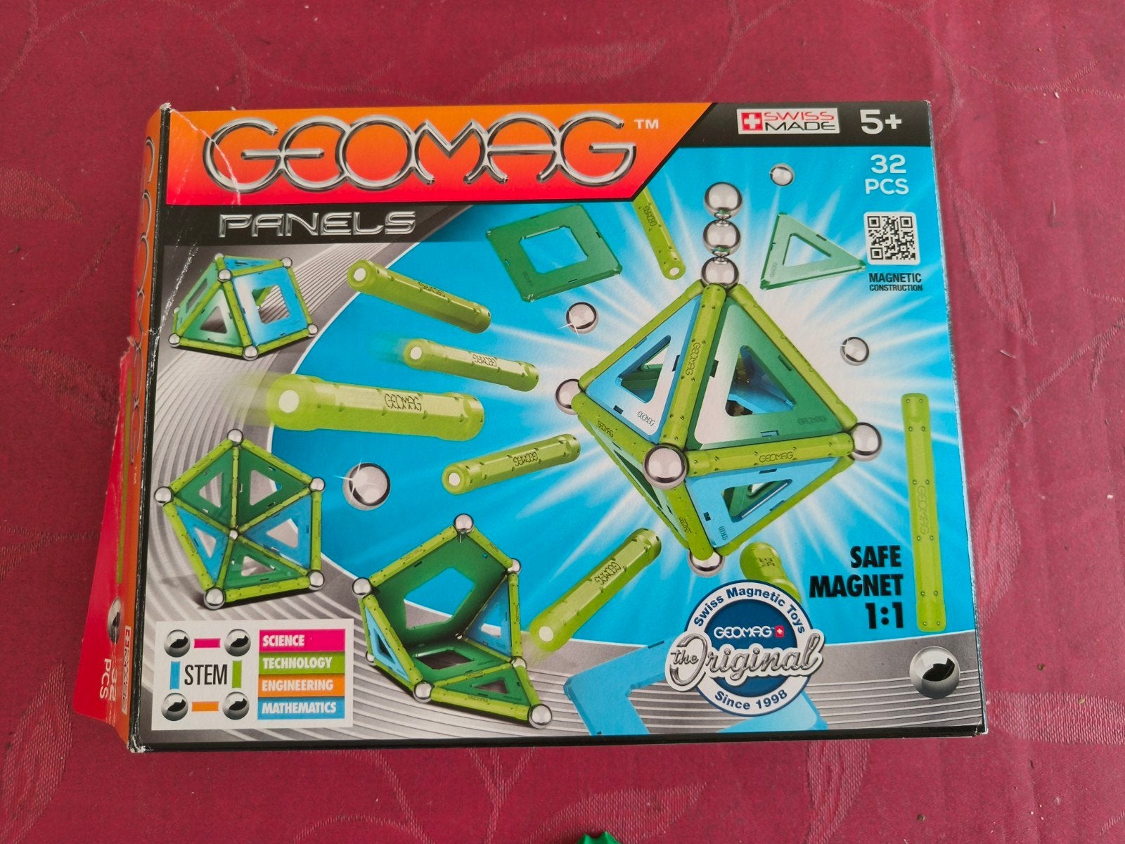 Geomag Panelen Magnetisch Constructiespeelgoed 32 Stuks, Ophalen of Verzenden, Zo goed als nieuw, Overige merken