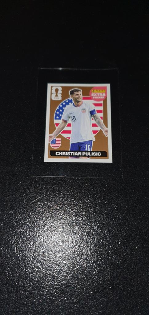 Gold Extra Panini wk26 sticker Christian Pulisic., Verzamelen, Ophalen of Verzenden, Nieuw, Buitenlandse clubs, Poster, Plaatje of Sticker