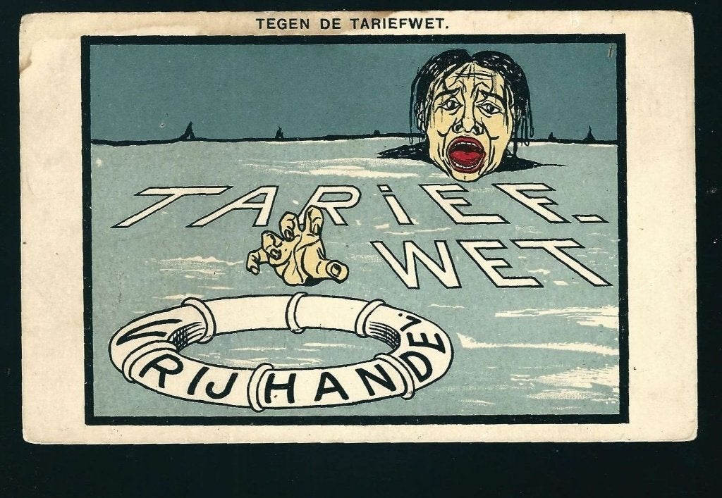 Jordaan, Tegen de tariefwet V16, Ophalen of Verzenden, Voor 1920, Gelopen