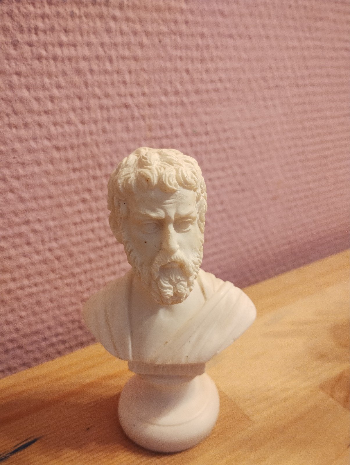 Kleine buste van Sophocles, Griekse toneelschrijver, Verzamelen, Ophalen of Verzenden, Zo goed als nieuw, Mens