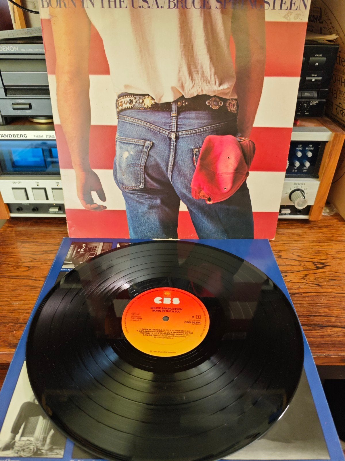 Bruce Springsteen - Born in the U.S.A. LP (1984), Cd's en Dvd's, LP, Gebruikt, Originele persing, Ophalen of Verzenden