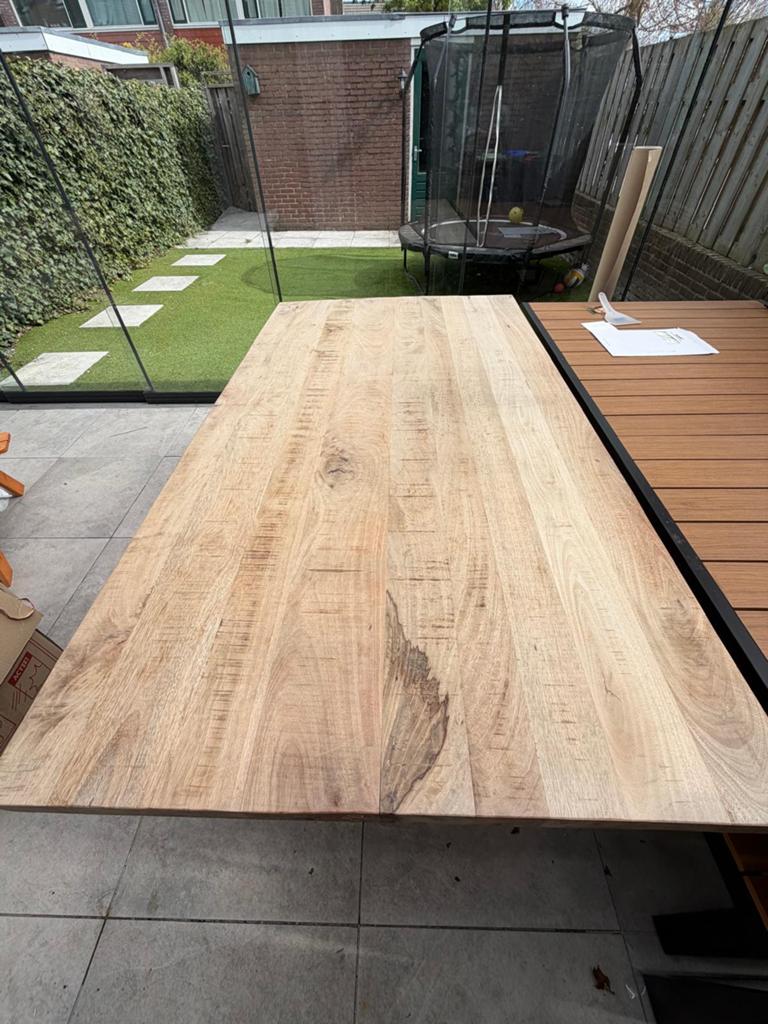 Eettafel, Huis en Inrichting, Tafels | Eettafels, Gebruikt, 50 tot 100 cm, 150 tot 200 cm, Rechthoekig, Ophalen of Verzenden
