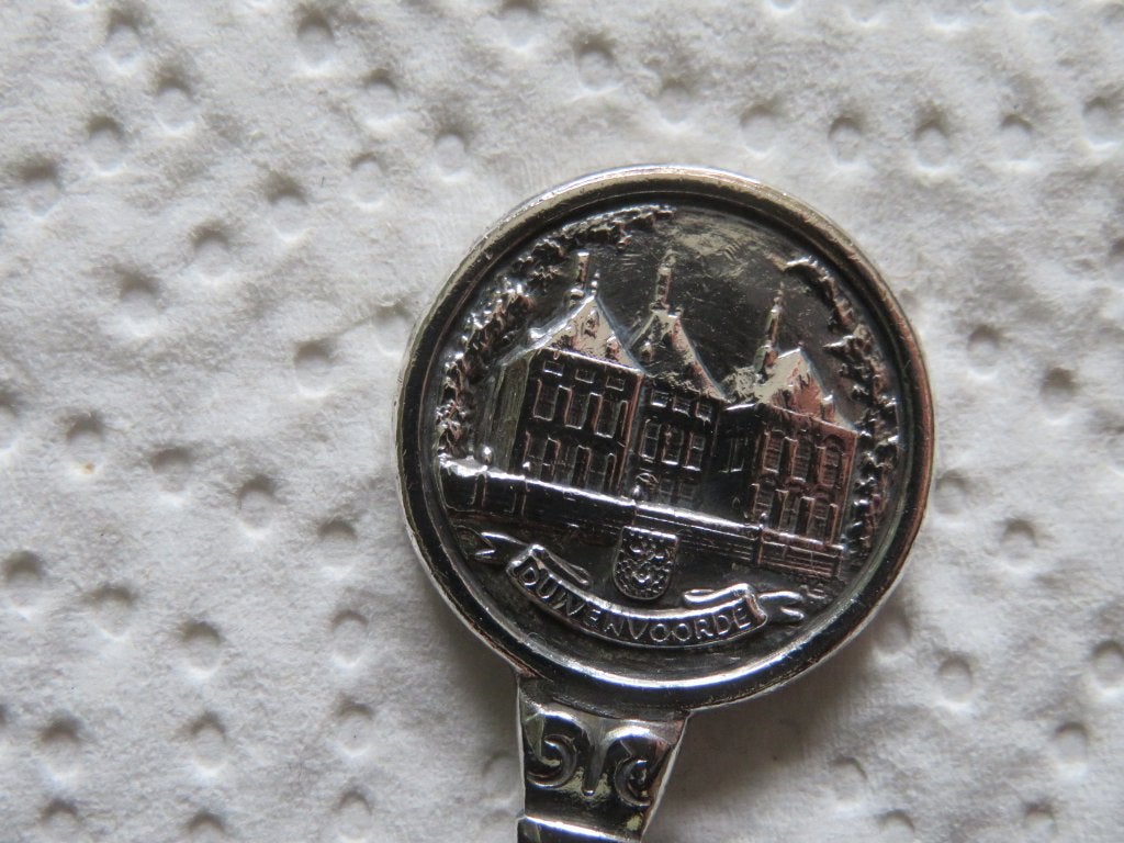 Lepeltje Kasteel Duivenvoorde te Voorschoten, Verzenden, Zo goed als nieuw, Overige materialen, Bestek