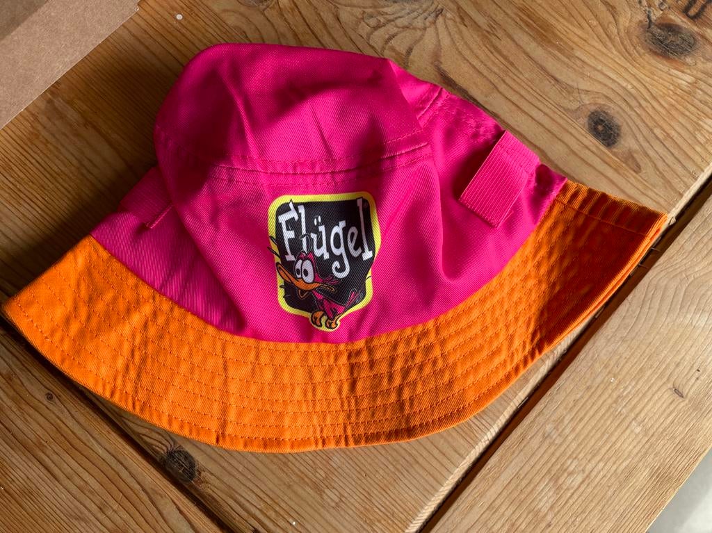 Flugel festivalpetje roze oranje nieuw leuk voor Koningsdag, Hobby en Vrije tijd, Feestartikelen, Ophalen of Verzenden, Nieuw