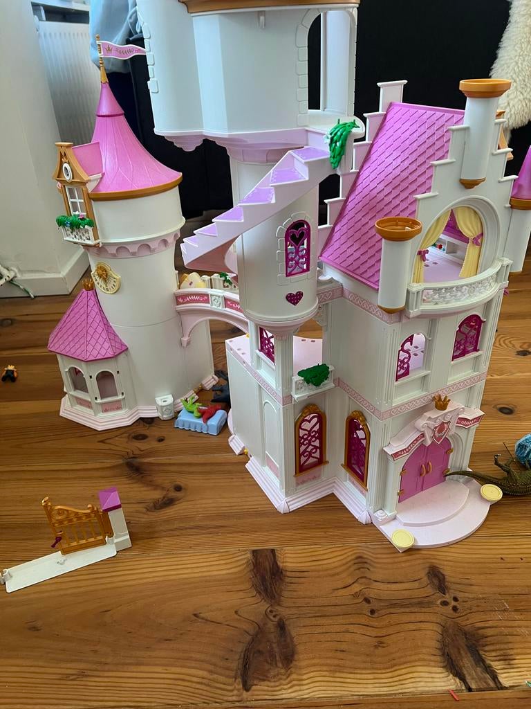 Groot Playmobil Prinsessen Kasteel met Twee Torens, Kinderen en Baby's, Speelgoed | Playmobil, Ophalen, Gebruikt, Complete set