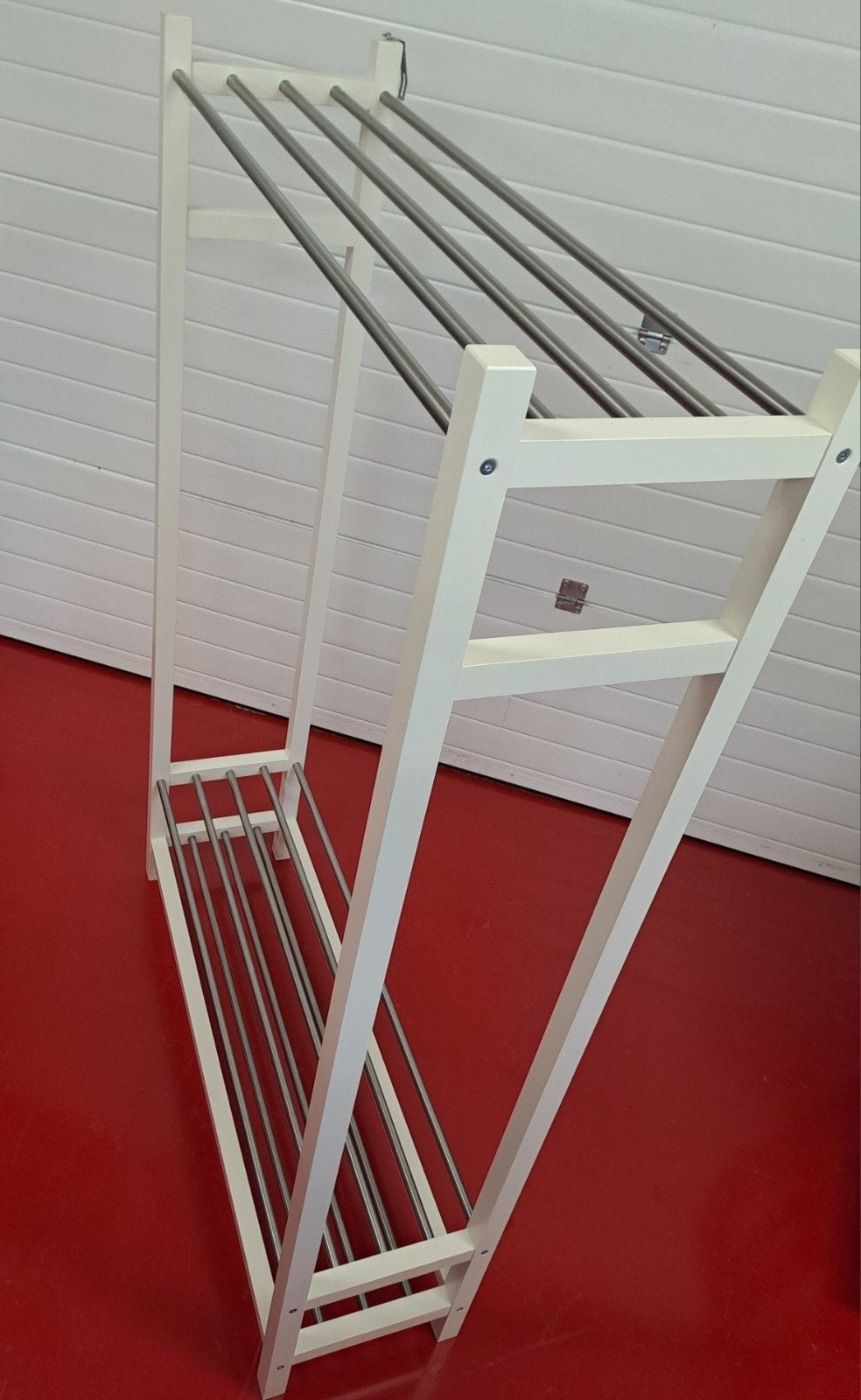 IKEA TJUSIG Kleding- en schoenenrek - 1.80m hoog, Gebruikt, Ophalen of Verzenden, Staande kapstok, 150 tot 200 cm