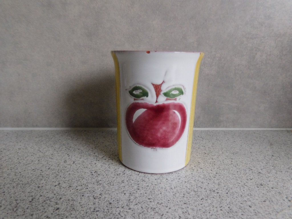 Mok Fruitdecor Handmade Appel, Overige merken, Keramiek, Zo goed als nieuw, Overige stijlen
