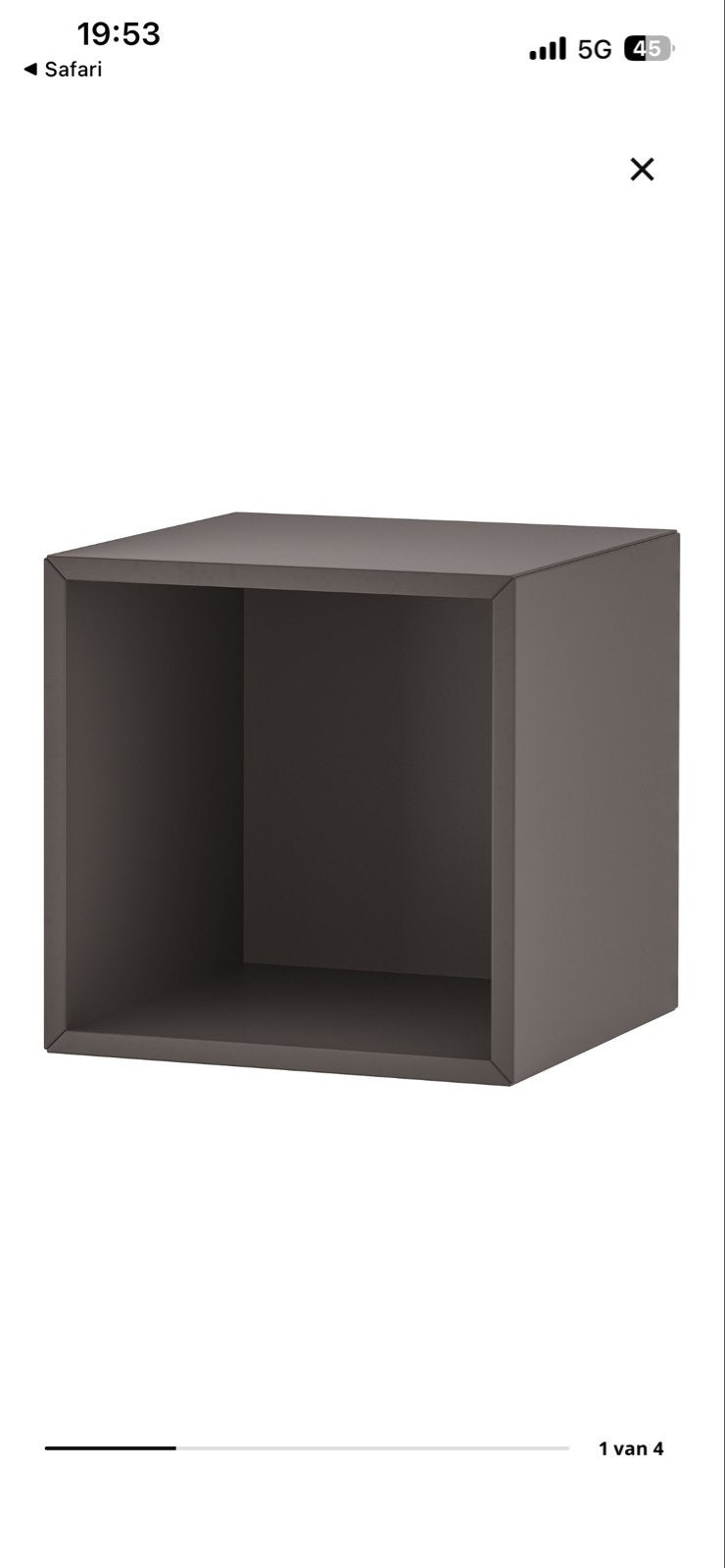 IKEA Eket kastjes, donkergrijs, diverse opties, Ophalen, Gebruikt