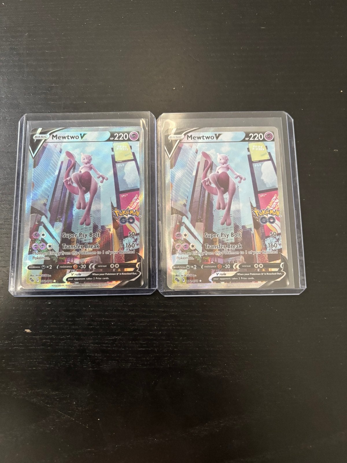 Pokémon Kaarten Mewtwo V 72/78 Full Art Pokémon GO, Ophalen of Verzenden, Zo goed als nieuw