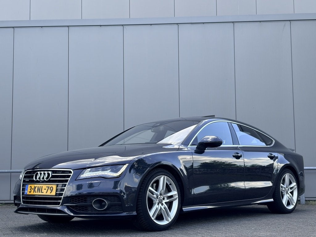 Audi A7 Sportback 3.0 TFSI - automaat - airco - navi - cruis, Auto's, Euro 5, Gebruikt, 2995 cc, Blauw