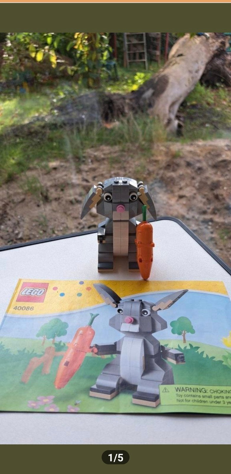 LEGO 40086 Paashaas met Wortel, Ophalen, Zo goed als nieuw