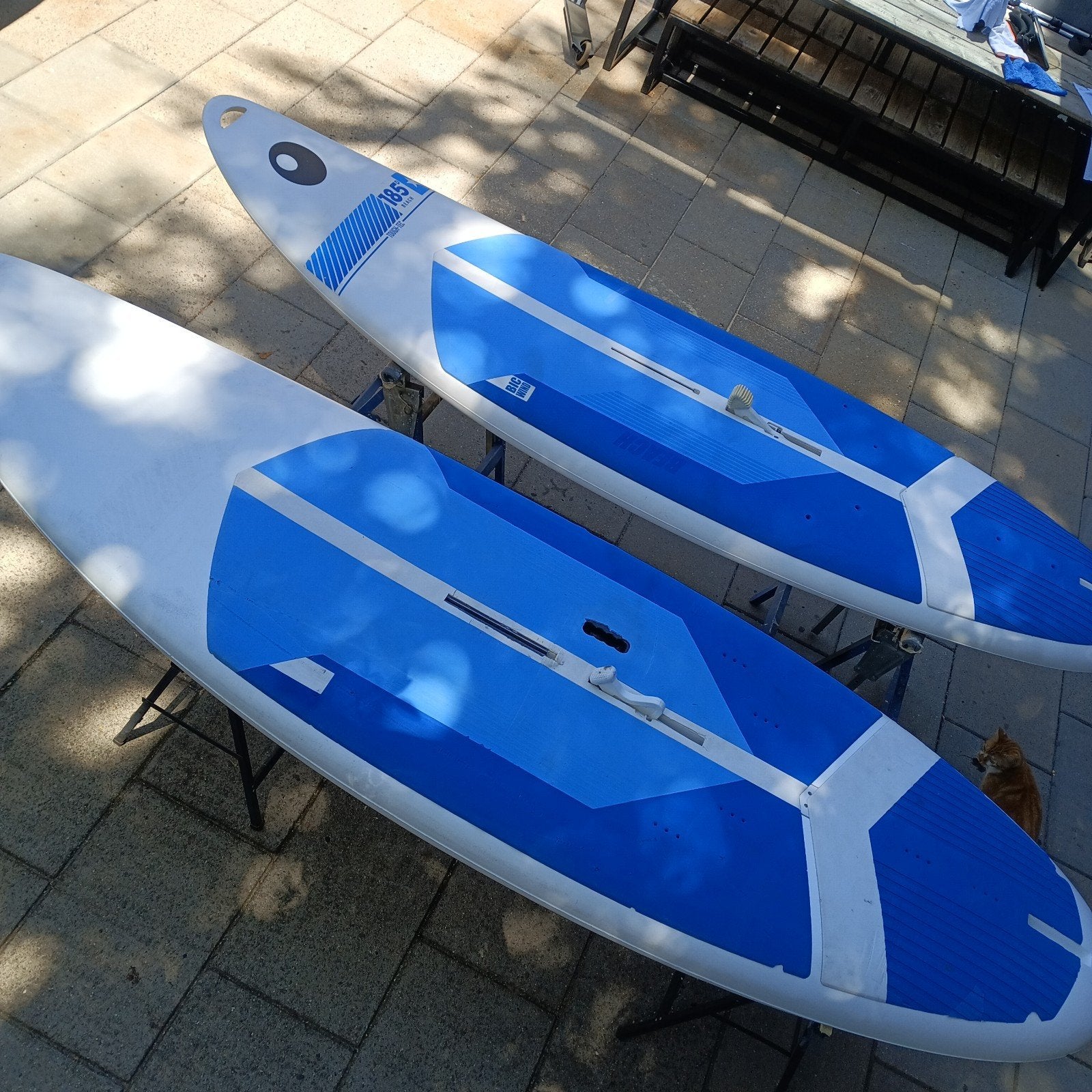 2x Bic beach tough-tec surfplank met zwaard. Beginners bord., Ophalen, Gebruikt, Plank