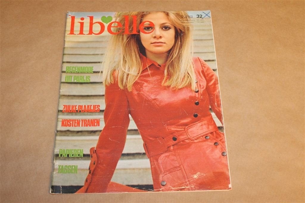 Vintage magazine - Libelle - Nr. 32 - 1968 - Parijse mode, Ophalen of Verzenden, 1960 tot 1980, Knipsel(s)