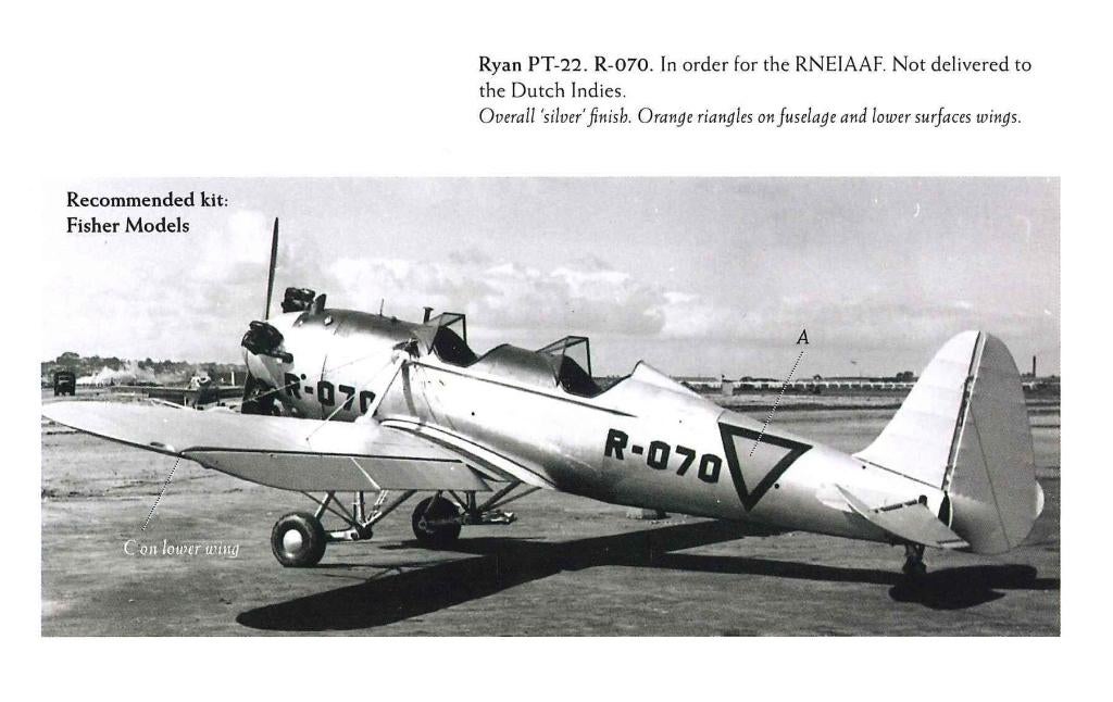 1/32 decals (uit DD32022) Ryan PT-22 ML-KNIL, Hobby en Vrije tijd, Modelbouw | Vliegtuigen en Helikopters, Overige merken, Nieuw