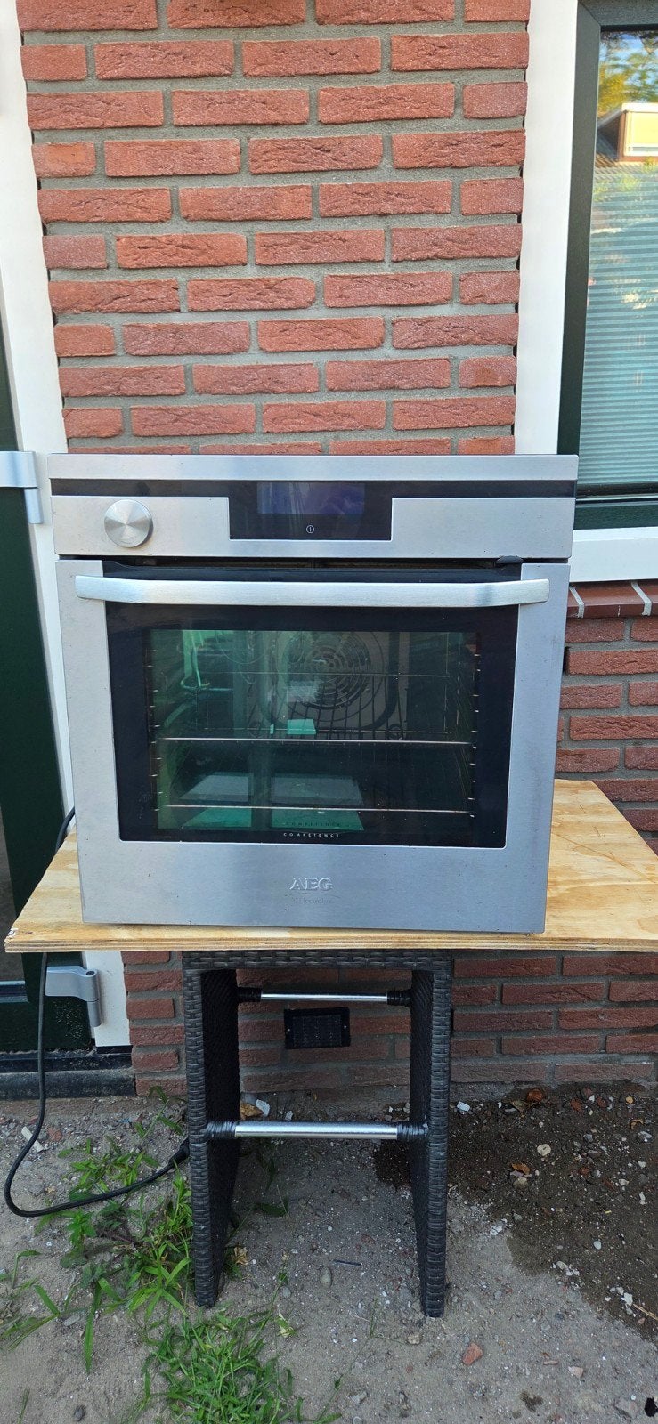 AEG B9820-5-M Combi-stoomoven 50euro, Witgoed en Apparatuur, Ovens, Ophalen, Gebruikt, AEG, Inbouw