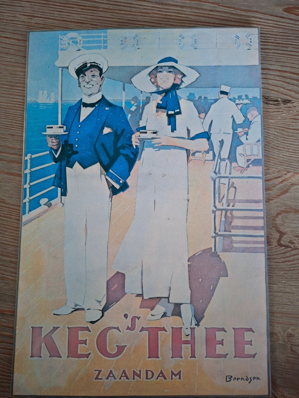 Oude litho 'Keg Thee Zaandam', Ophalen of Verzenden