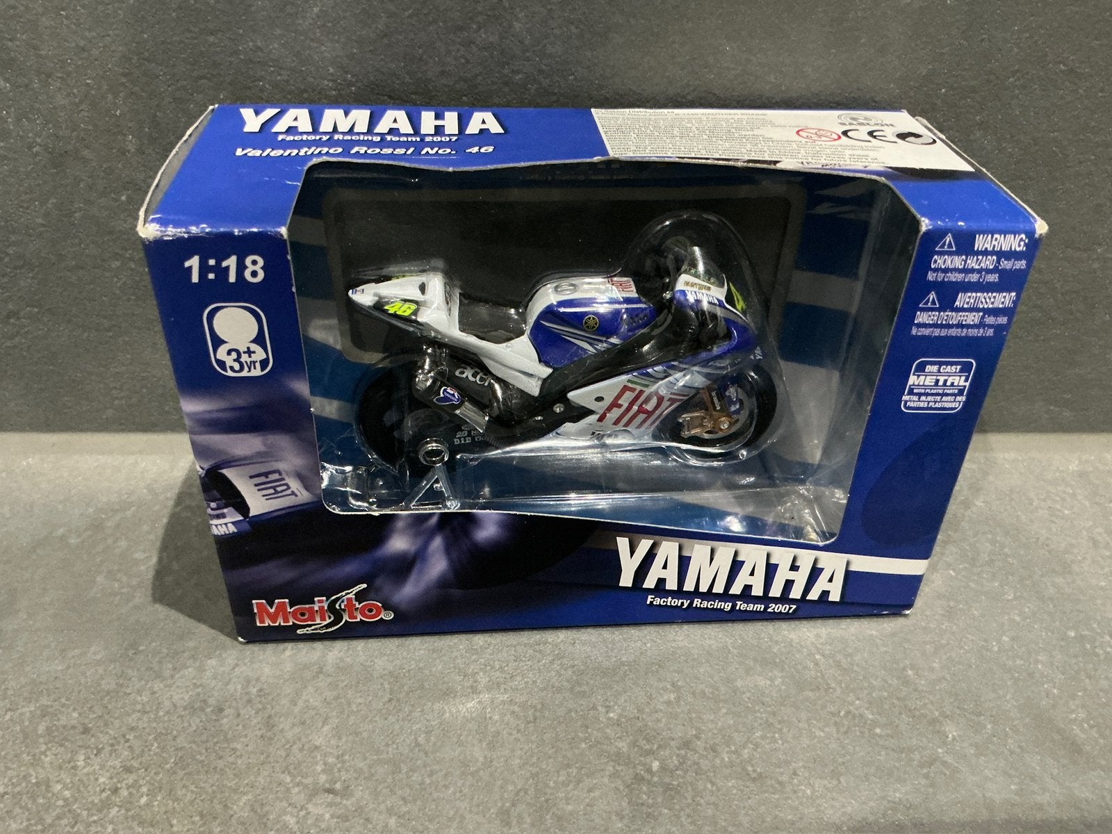 1:18 Yamaha MotoGP motor – Valentino Rossi #46 – nieuw, Verzenden, Nieuw, Motor, Overige merken