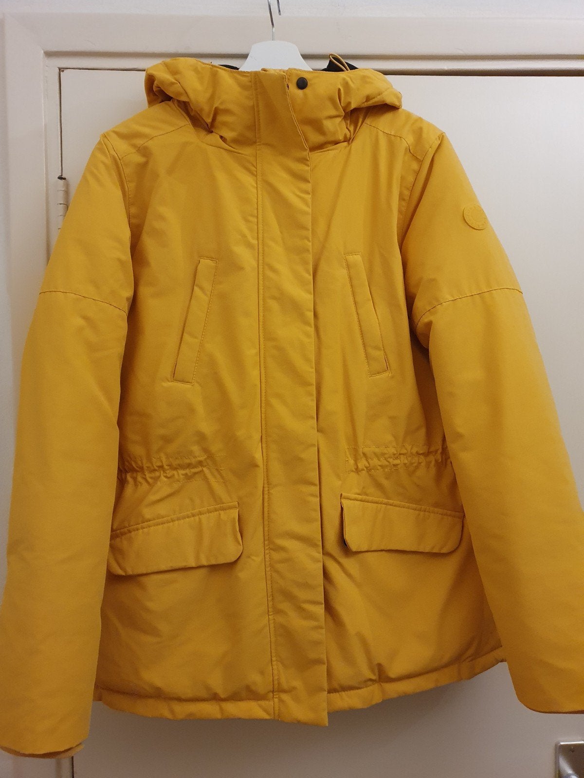 parka winter Bien Bleu L Geel, Verzenden, Geel, Maat 42/44 (L), Zo goed als nieuw