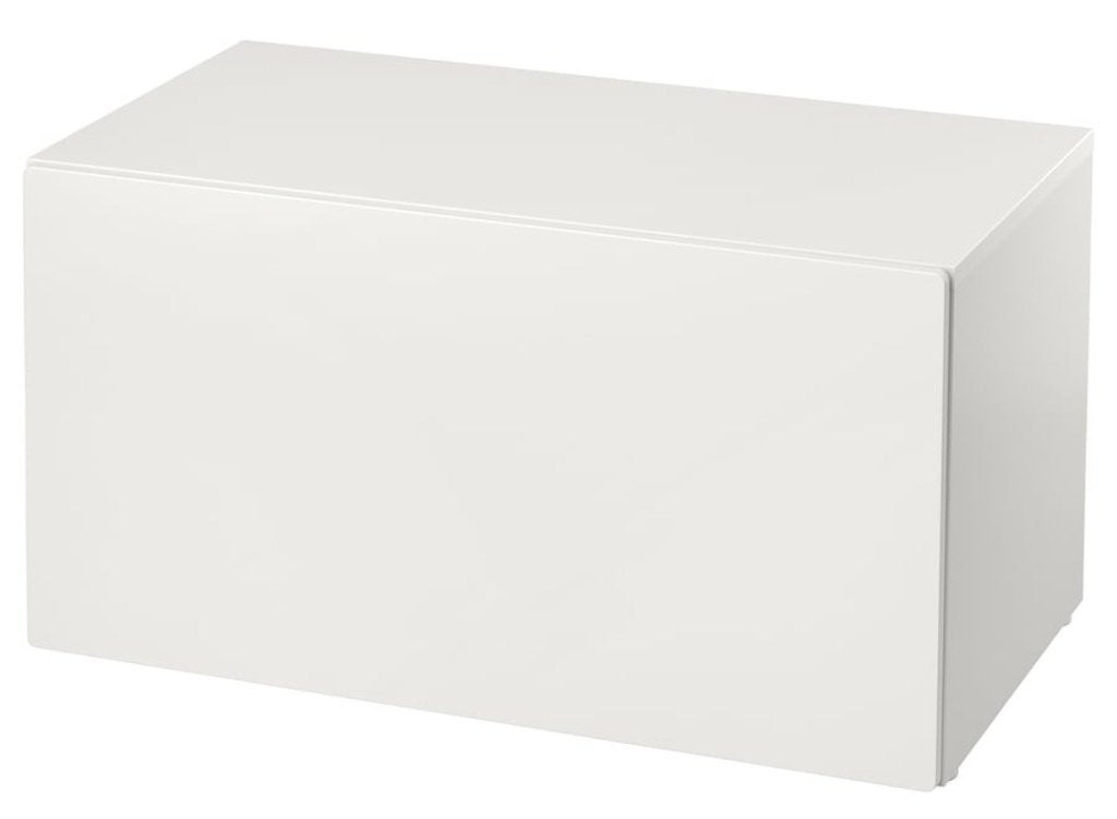 Smastad bankje met kist lichtgrijs ikea, Huis en Inrichting, Woonaccessoires | Kisten, Ophalen, Zo goed als nieuw, 50 tot 100 cm
