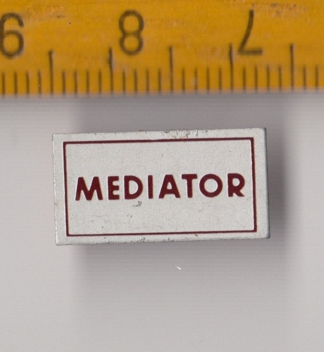 Mediator Philips Radio embleem schildje logo A, Ophalen of Verzenden