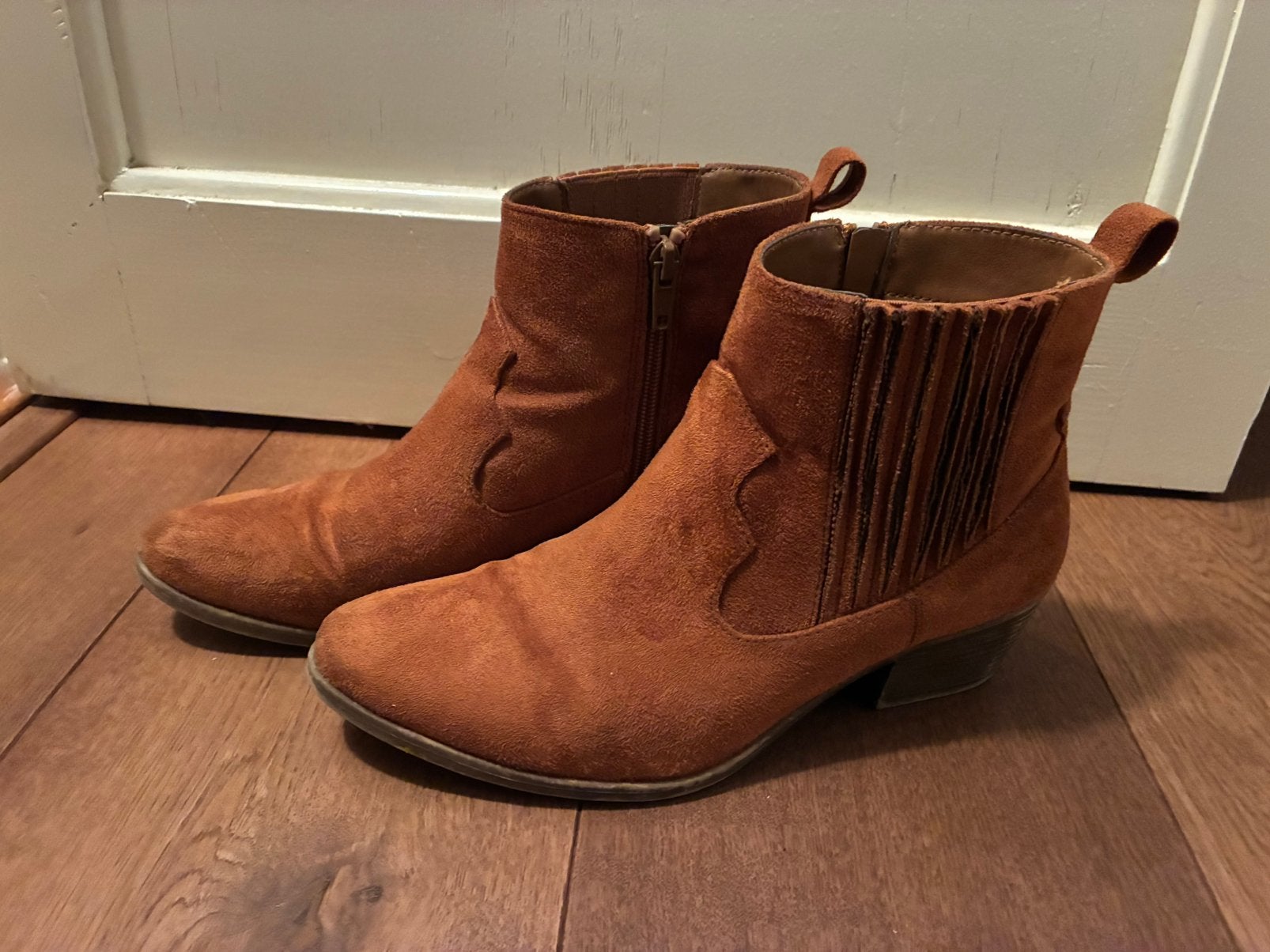 Lage cowboy laarsjes, Verzenden, Zo goed als nieuw, Bruin