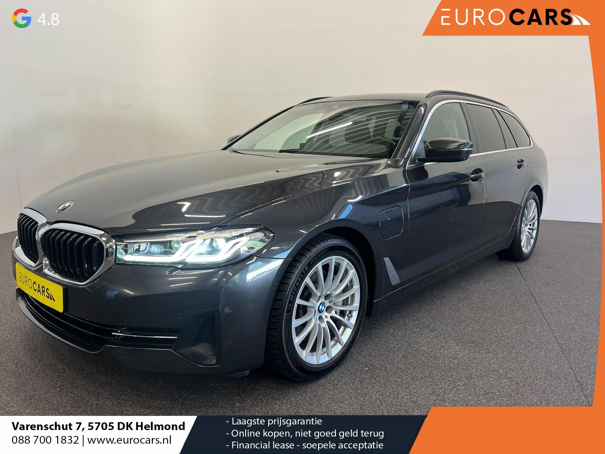 BMW 5-serie Touring 530e High Executive Panoramadak Navigati, Auto's, 1998 cc, Achterwielaandrijving, Gebruikt, 4 cilinders