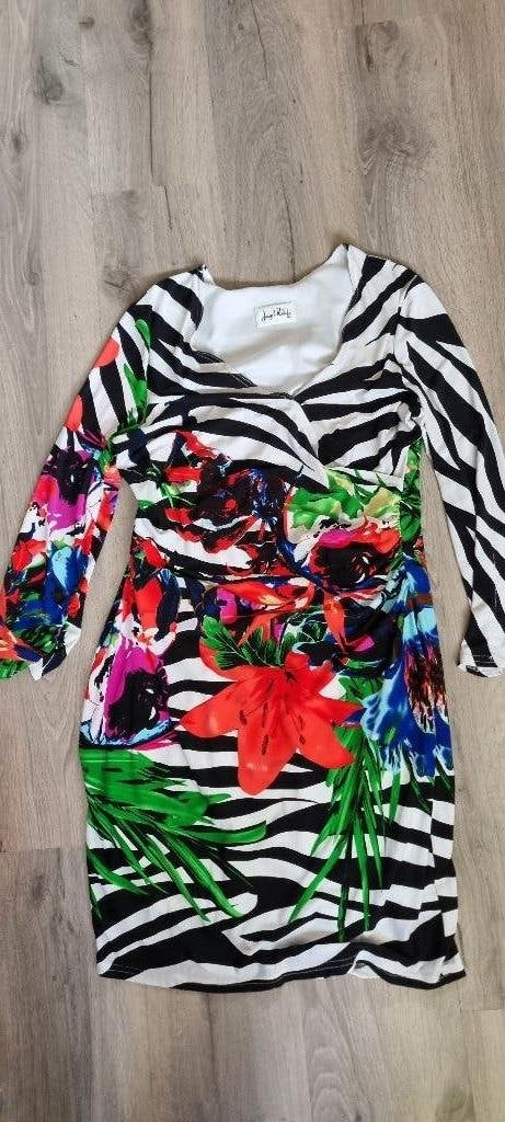 Joseph Ribkoff Gebloemde Jurk Maat XL Nieuw, Meerkleurig, Maat 46/48 (XL) of groter, Joseph Ribkoff, Nieuw