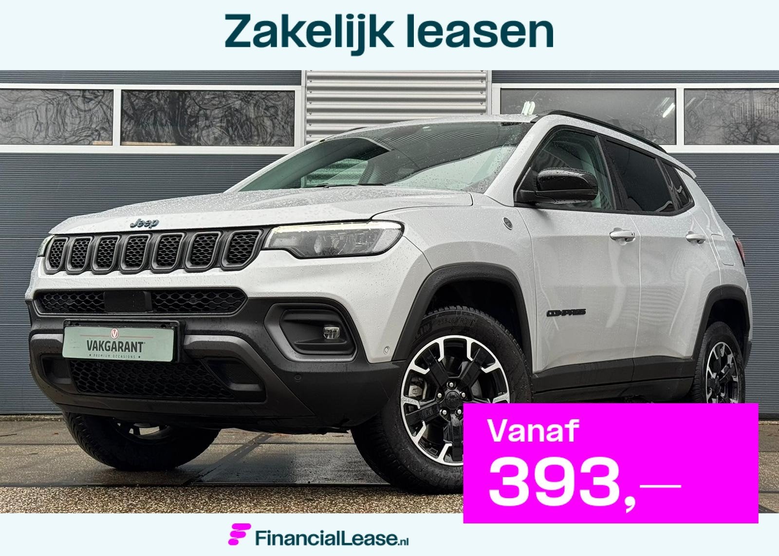Jeep Compass 4xe 240 Plug-in Hybrid Electric Trailhawk |Came, Automaat, 12 maanden, Gebruikt, Leder en Stof