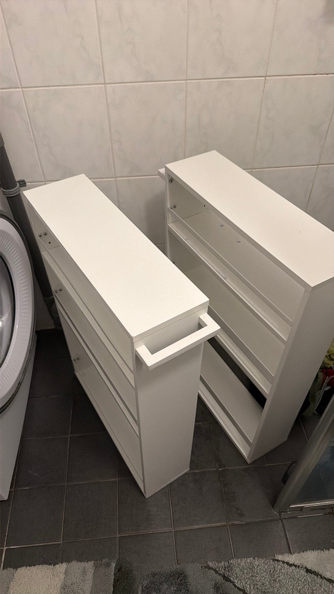 Smalle badkamer kastjes, Ophalen, Zo goed als nieuw