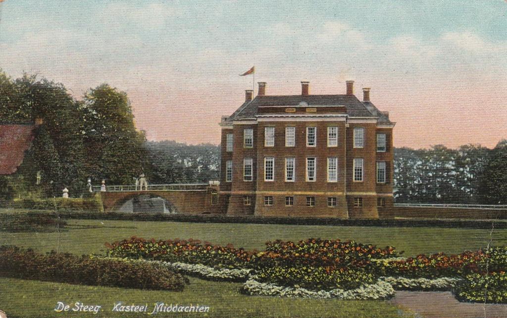 De Steeg kasteel Middachten, Ophalen of Verzenden, Voor 1920, Gelopen, Gelderland