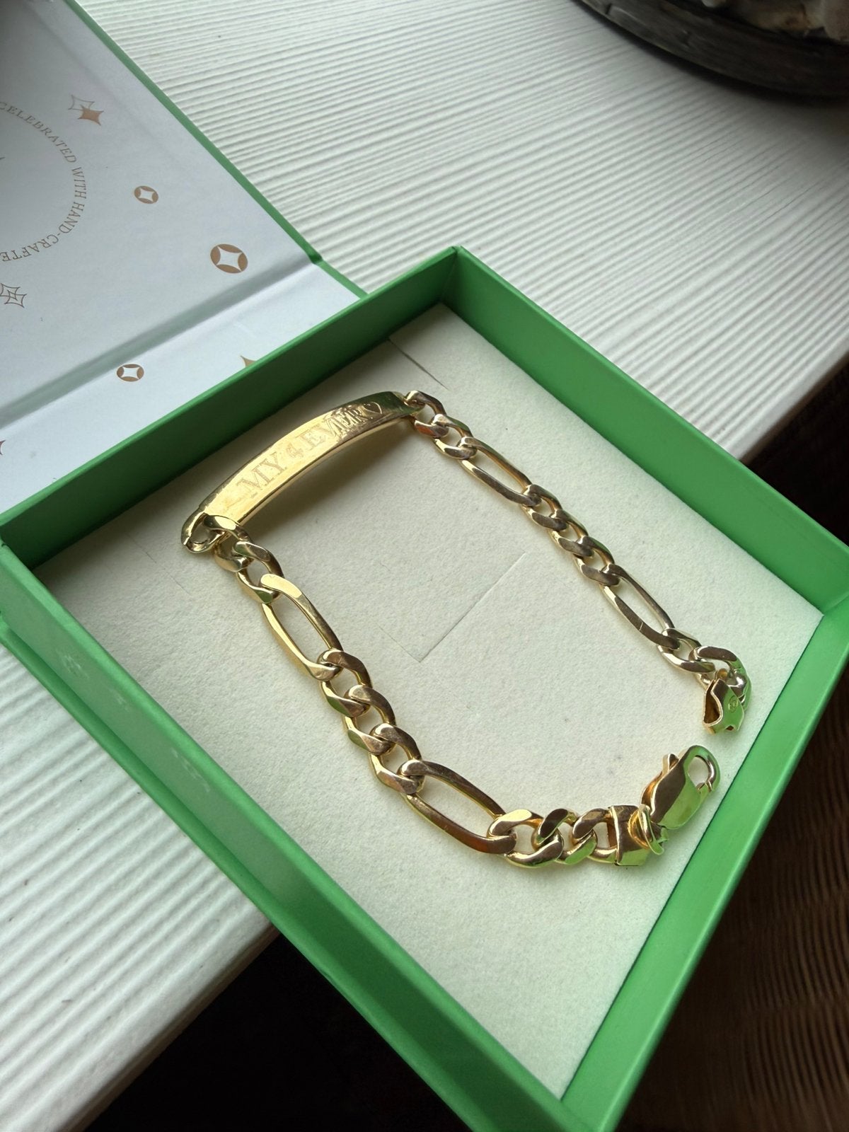 MYKA 18K goud vermeil schakelarmband nieuwstaat, Sieraden, Tassen en Uiterlijk, Ophalen of Verzenden, Zo goed als nieuw, Goud