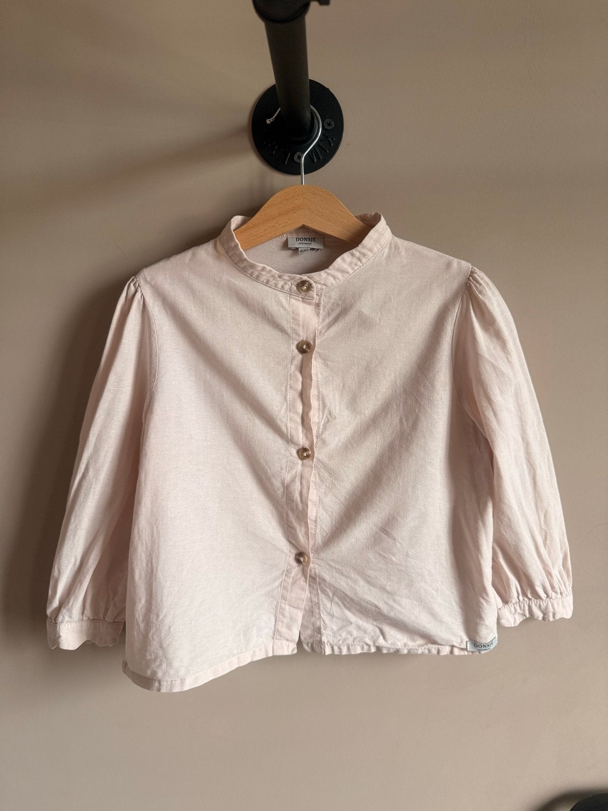 Donsje blouse beige 4/5 jaar nette staat, Kinderen en Baby's, Ophalen of Verzenden, Gebruikt, Meisje