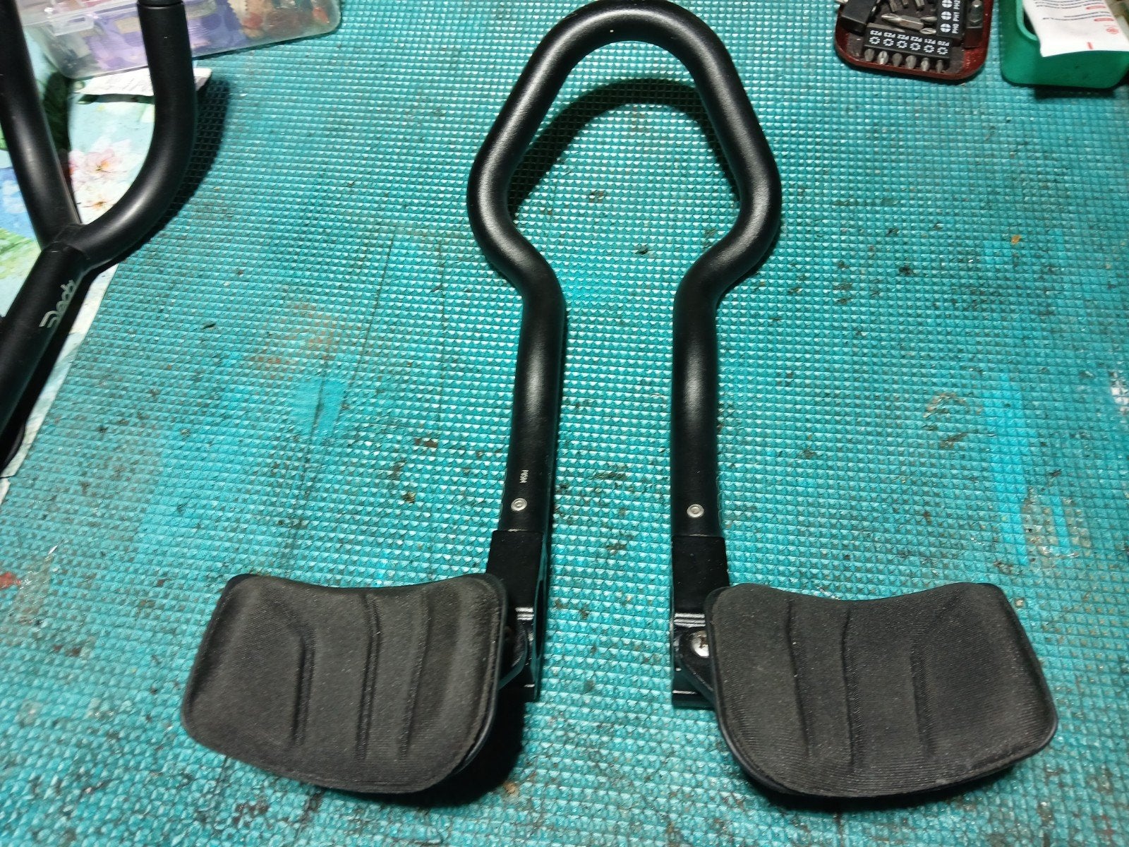 Zwart tijdritstuur / opzetstuur voor racefiets, Fietsen en Brommers, Fietsonderdelen, Gebruikt, Onbekend, Stuur, Racefiets