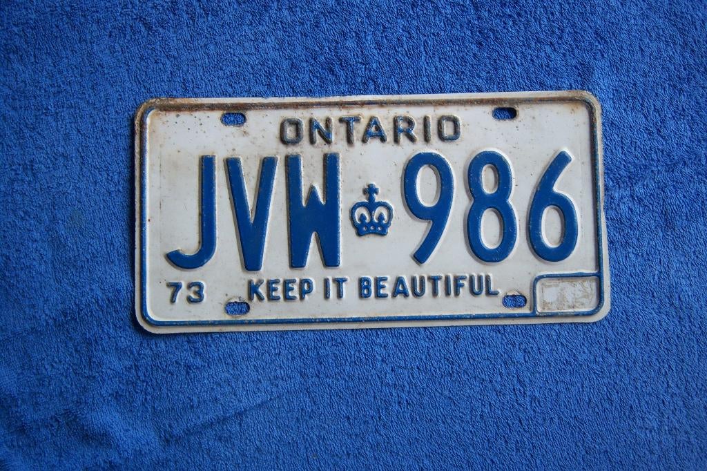 Nummerplaat set Ontario, Ophalen of Verzenden, Gebruikt, Auto's