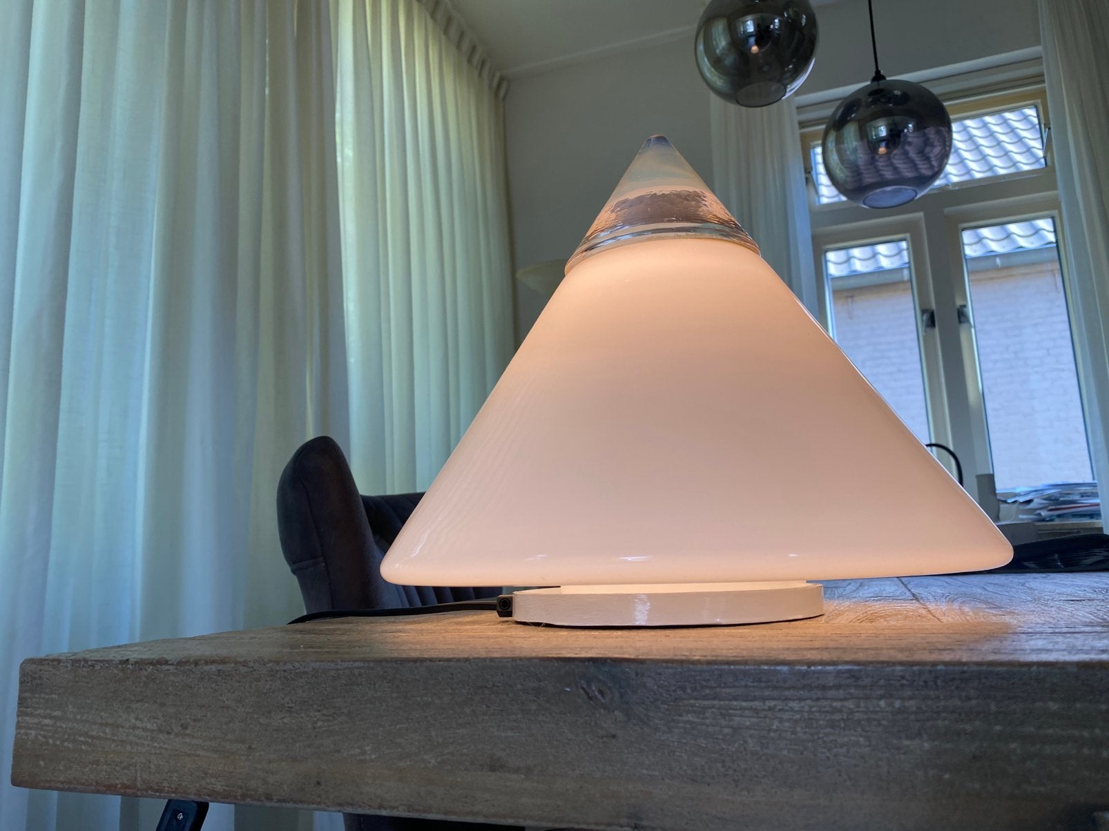 Vintage design lamp Giusto Taso Leucos Italy, Ophalen of Verzenden, Zo goed als nieuw