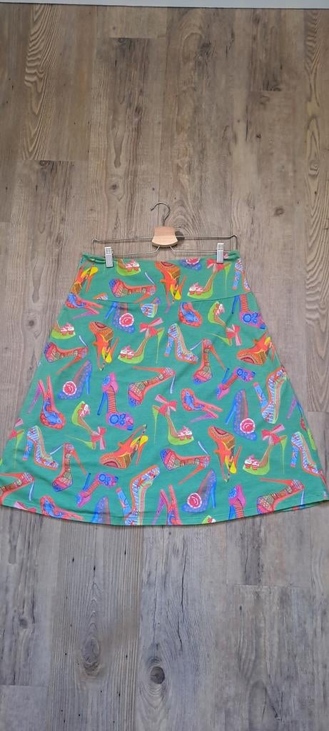 Lien & Giel Zomer Rok Maat M - Kleurrijke Schoenen Print, Maat 38/40 (M), Ophalen of Verzenden, Gedragen, Lien & Giel