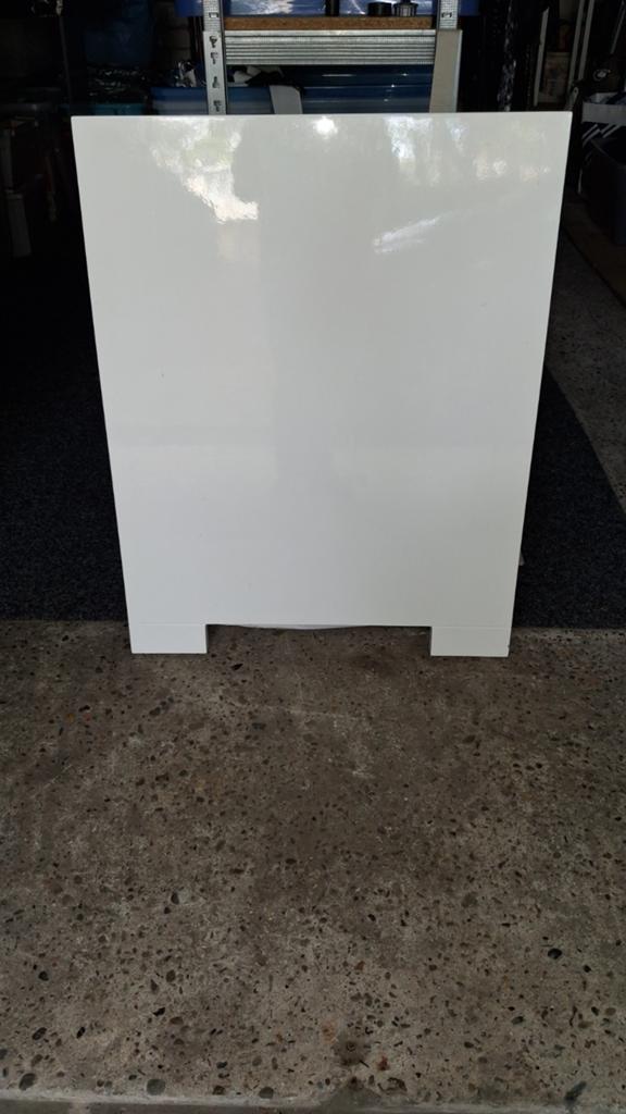 Kinder ledikant wit lak., Ophalen of Verzenden, Gebruikt, Minder dan 140 cm, Minder dan 70 cm