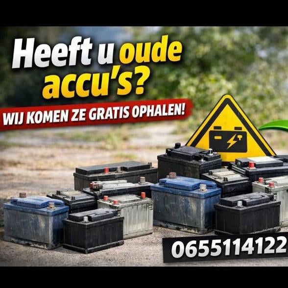 Oude accu's, Ophalen of Verzenden, Nieuw