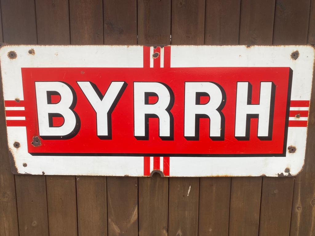 Groot emaille reclamebord BYRRH, Antiek en Kunst, Antiek | Emaille, Ophalen