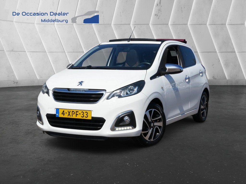Peugeot 108 1.0 e-VTi Première Top Cabriolet rijklaar incl, Voorwielaandrijving, Euro 5, Gebruikt, 31 €/maand
