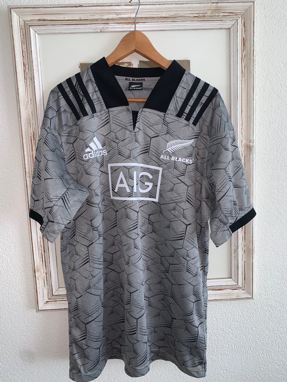 Adidas All Blacks Rugby Shirt Heren Maat XL nieuw, Ophalen of Verzenden, Zo goed als nieuw, Maat 52/54 (L), Grijs