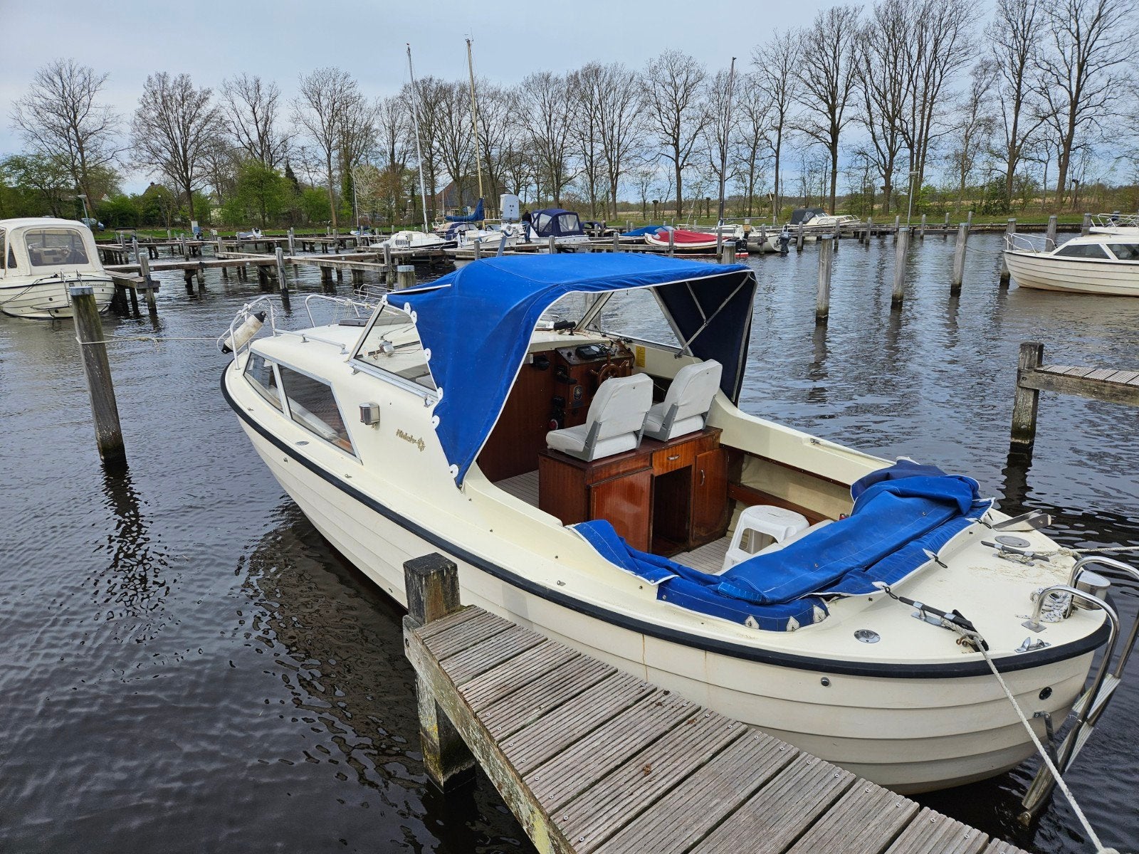 Nidelv 24 diesel vaarbewijs vrij. In nette staat, Watersport en Boten, Gebruikt, Diesel, Ophalen of Verzenden, Polyester
