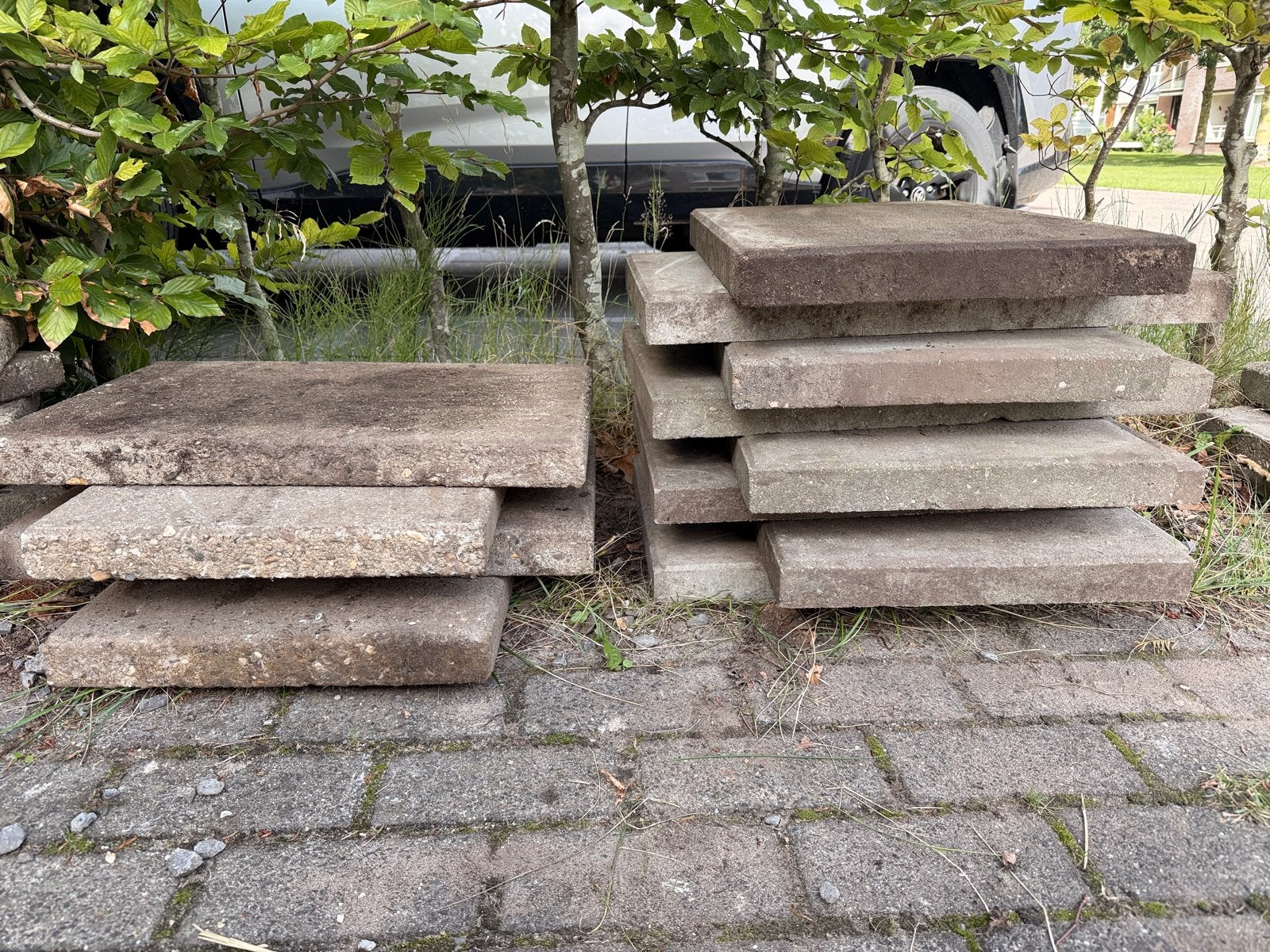 Gebruikte terrastegels/klinkers - Beton, Ophalen, Gebruikt, 10 m² of meer, Beton
