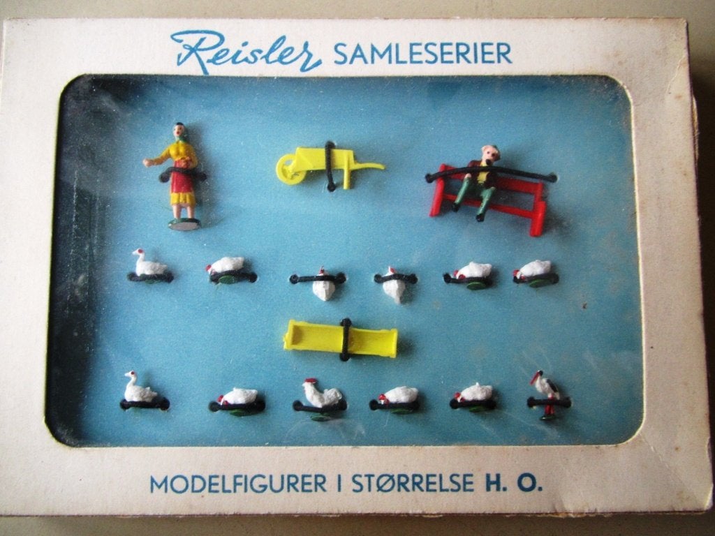 Reisler H0 Boerderij-Set vele figuren in OVP vintage Märklin, Natuur, Gelijkstroom of Wisselstroom, Nieuw, Ophalen of Verzenden